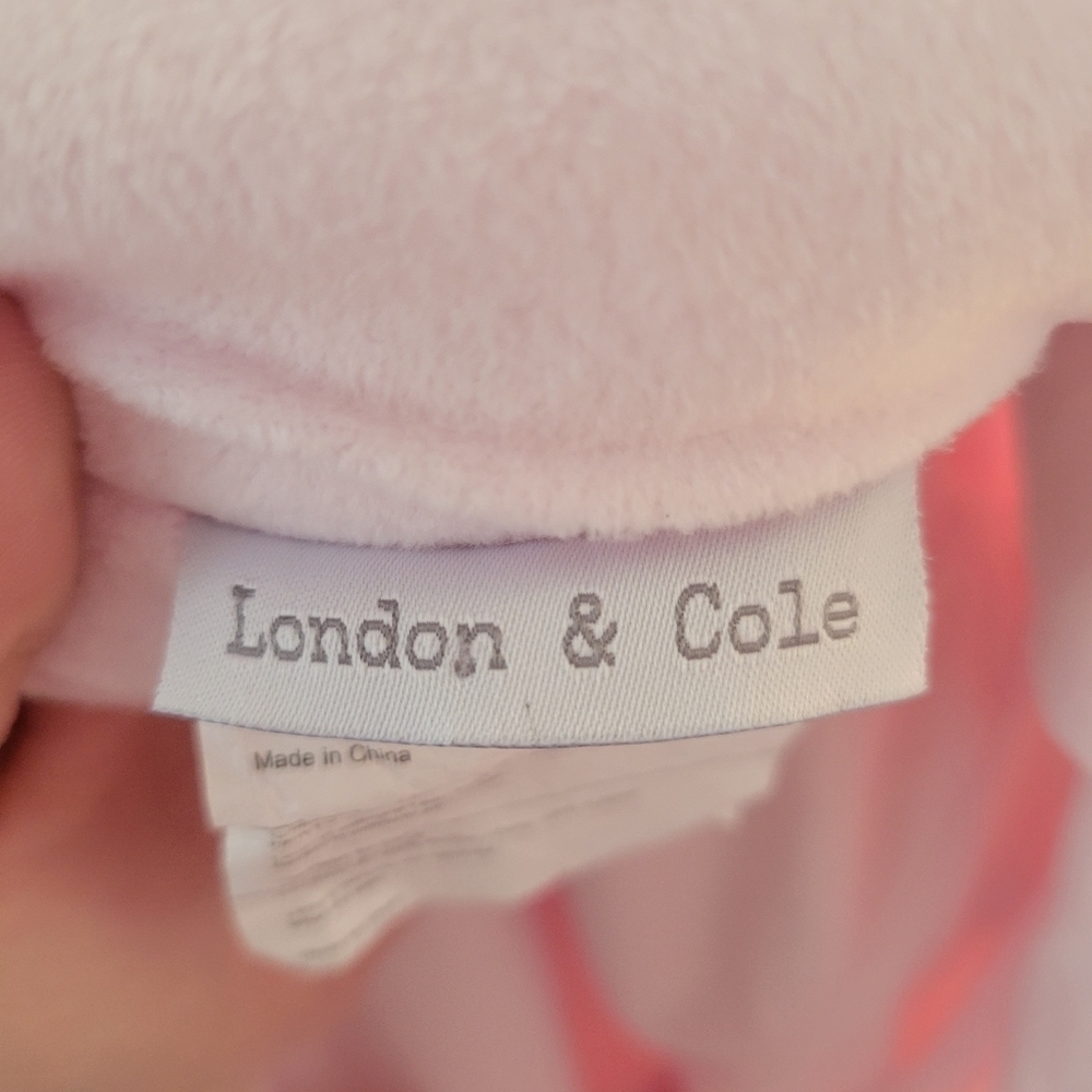 NWT London & Cole Pom-Pom Luxe Pink Faux Fur Bunting Suit Sack Size 0-6 Months - Picture 13 of 16